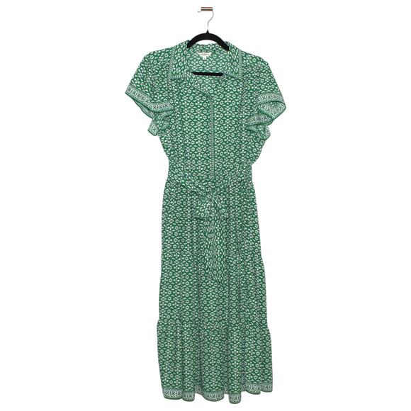 Max Studio Green Flowy Midi Dress Size XLarge - Picture 2 of 7
